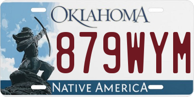 OK license plate 879WYM