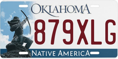 OK license plate 879XLG