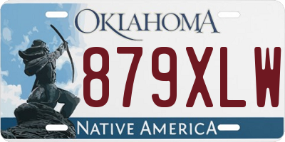 OK license plate 879XLW