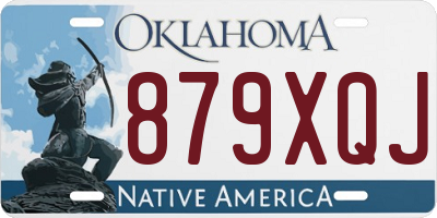 OK license plate 879XQJ