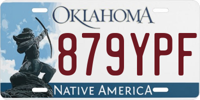 OK license plate 879YPF