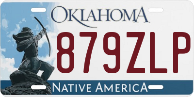 OK license plate 879ZLP