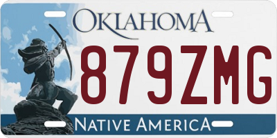 OK license plate 879ZMG