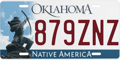 OK license plate 879ZNZ