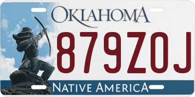 OK license plate 879ZOJ