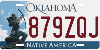 OK license plate 879ZQJ