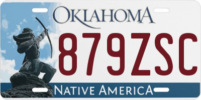 OK license plate 879ZSC