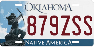 OK license plate 879ZSS