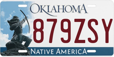 OK license plate 879ZSY