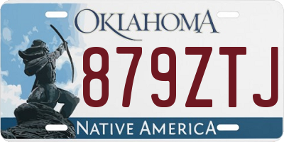 OK license plate 879ZTJ