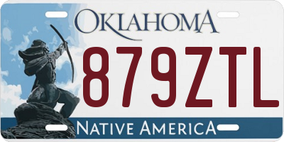 OK license plate 879ZTL