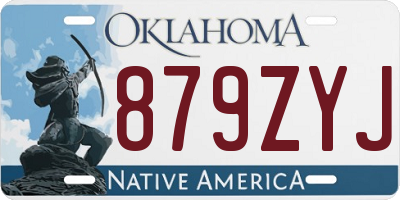 OK license plate 879ZYJ