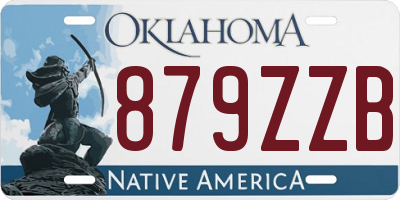 OK license plate 879ZZB