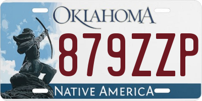OK license plate 879ZZP