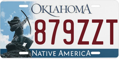 OK license plate 879ZZT