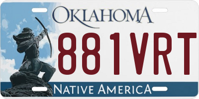 OK license plate 881VRT
