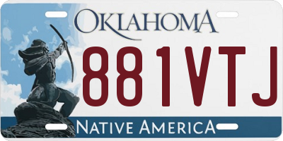 OK license plate 881VTJ