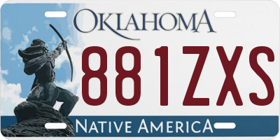 OK license plate 881ZXS