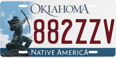 OK license plate 882ZZV