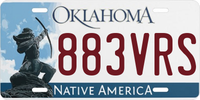 OK license plate 883VRS