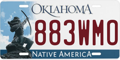 OK license plate 883WMO