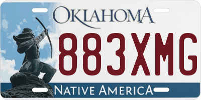 OK license plate 883XMG