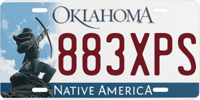 OK license plate 883XPS