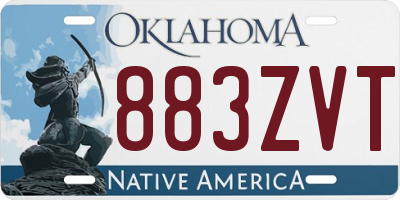 OK license plate 883ZVT