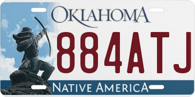 OK license plate 884ATJ