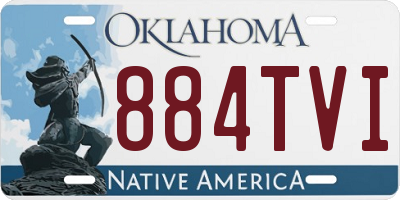 OK license plate 884TVI