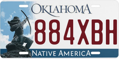 OK license plate 884XBH