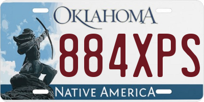 OK license plate 884XPS