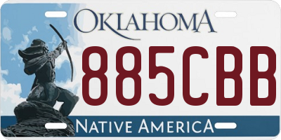 OK license plate 885CBB