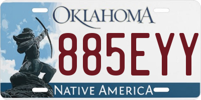 OK license plate 885EYY