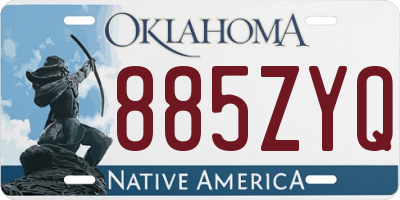 OK license plate 885ZYQ