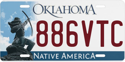 OK license plate 886VTC
