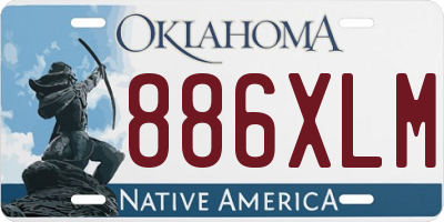 OK license plate 886XLM