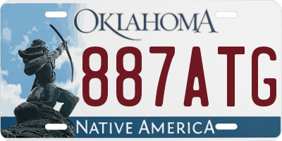 OK license plate 887ATG