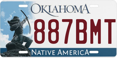 OK license plate 887BMT