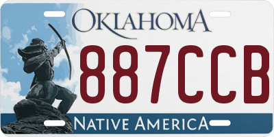 OK license plate 887CCB