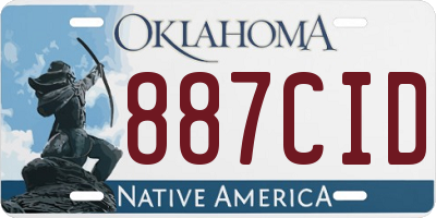 OK license plate 887CID