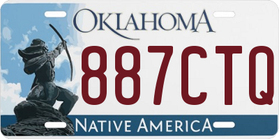OK license plate 887CTQ