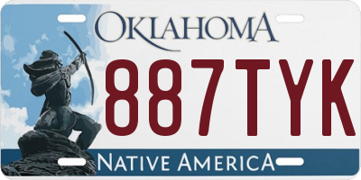 OK license plate 887TYK