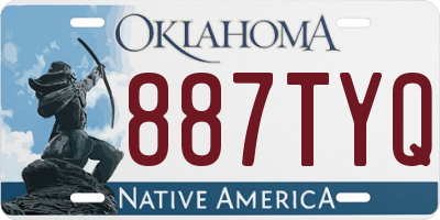 OK license plate 887TYQ