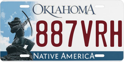 OK license plate 887VRH