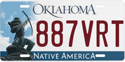 OK license plate 887VRT