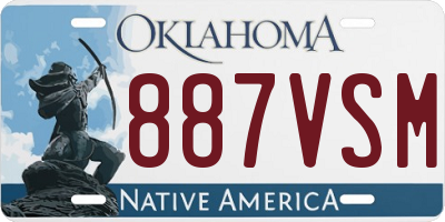 OK license plate 887VSM