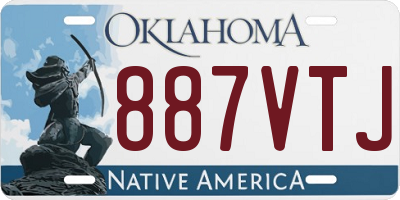 OK license plate 887VTJ