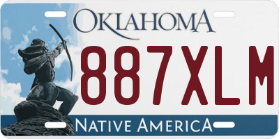 OK license plate 887XLM