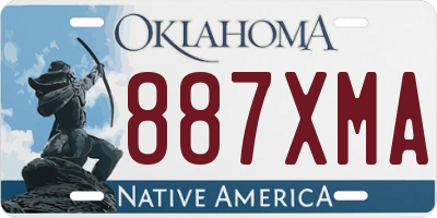 OK license plate 887XMA